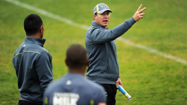 Doing it tough ... Raiders coach David Furner will take his team on a secret camp after the weekend's thumping at the hand of the Wests Tigers.
