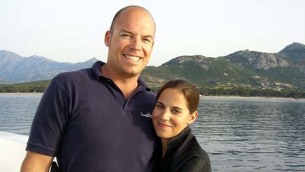 Horrific accident ... chief engineer Johannes Venter, with his wife Rachel, was killed aboard the Ilona IV in February 2007.