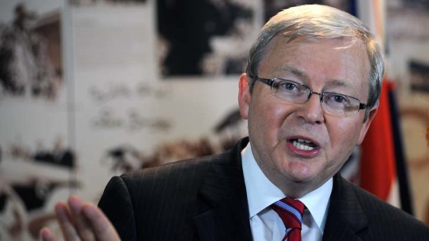 Cold, curt, quick tempered ... Kevin Rudd.