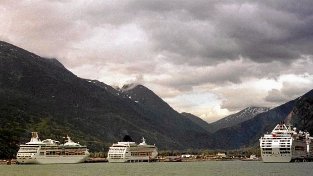 Skagway, Alaska is a popular destination with cruise ships.