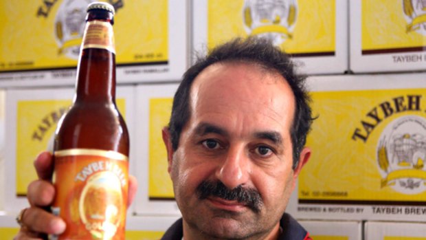 Brewer Nadim Khoury and his Taybeh Beer.