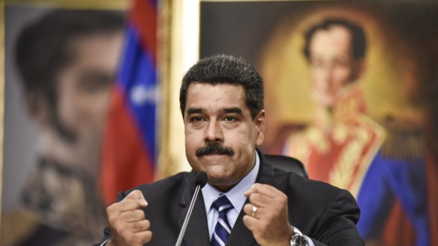 Tightening his grip: Venezuela President Nicolas Maduro.