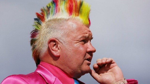  Cr Darryn Lyons looks on during Geelong Cup Day at  on October 22, 2014 