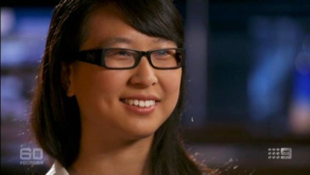 <i>60 Minutes</i> Fiona Ma proved popular on Twitter, with comments such as 'amazing young woman'.