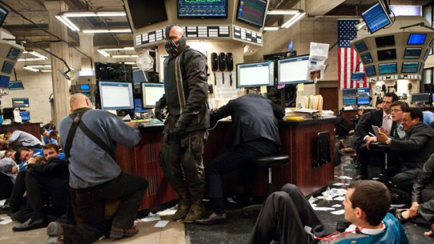 Bane versus the stock exchange ... The Dark Knight Rises