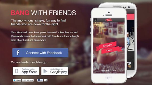 Sued: The Bang With Friends app on Facebook, iOS and Android.