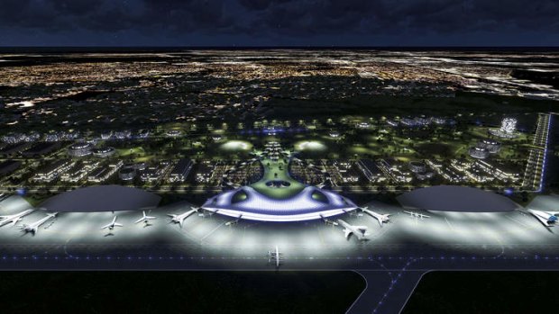 An artist's rendering of Houston's proposed spaceport. Houston is working to solidify its place in the commercial space race with an ongoing effort to build the nation's latest spaceport.