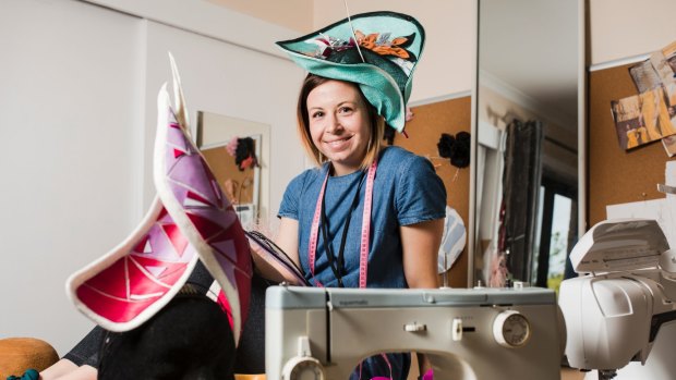 Canberra milliner Jade Sargent occasionally scrolls through Instagram and might catch a glimpse of someone in race wear on the television, but she's tells lifestyle reporter 