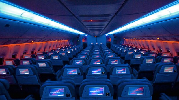 Inside Air Canada's B777.