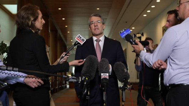 Attorney-General Mark Dreyfus speaks to the media during a press conference on Thursday.
