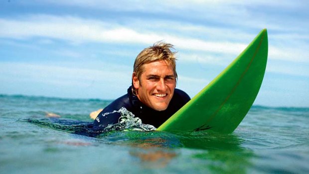 Bay boy ? Curtis Stone in the surf.