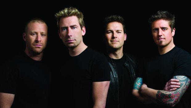 The joke's on us &#8230; Chad Kroeger (front) and his band Nickelback have sold 50 million albums.