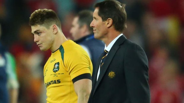 Bad week: James O'Connor has been told he will not be offered a new contract with the Rebels, the day after going down to a humiliating defeat to the Lions with the Wallabies.