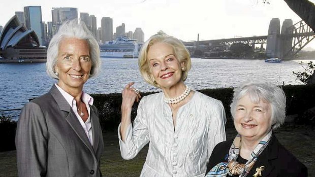 IMF managing director Christine Lagarde, Governor-General, Quentin Bryce and the chair of the US Federal Reserve, Janet Yellen at the G20 meeting in Sydney last month.