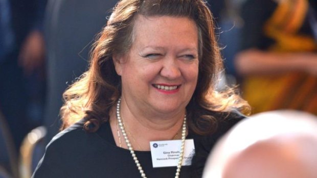 The real life Gina Rinehart took legal action with Channel Nine over the mini-series. 