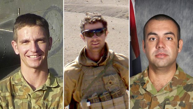 Corporal Ashley Burt, 22, Captain Bryce Duffy, 26, and Lance Corporal Luke Gavin, 27, were killed in a parade ground shooting.