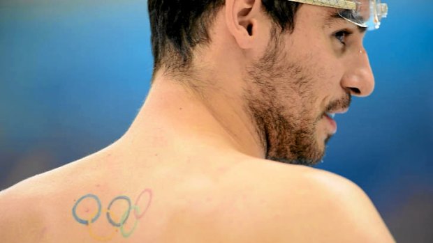 Australian James Magnussen trains will anchor our men's 4x100m freestyle relay team.
