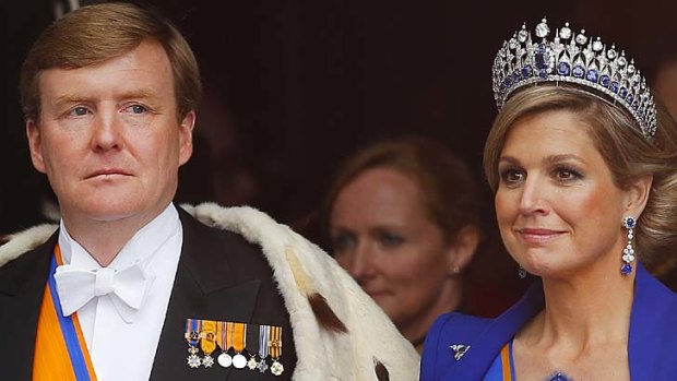King and Queen:  Willem-Alexander and his wife Maxima.