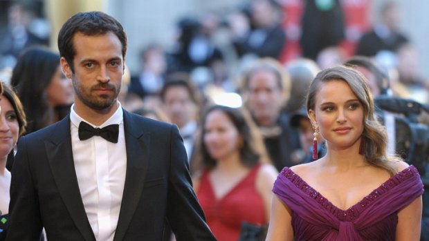 Jewish roots honoured ... Natalie Portman and Benjamin Millepied name son Alef.