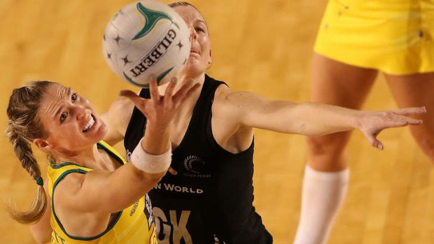 Delivering results: World champion netballer Caitlin Bassett.