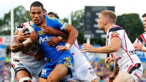 Give the man time: Jarryd Hayne has urged league fans to give Will Hopoate time to rediscover his best.