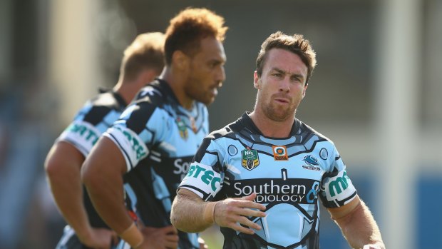 New colours: Sharks pivot James Maloney.