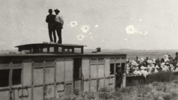The Manchester Unity picnic train attacked by 'Turks' at Broken Hill on New Year's Day 1915.
