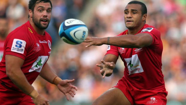 Unafraid to take risks: Will Genia of the Reds sets up another attack against the Chiefs in Hamilton.