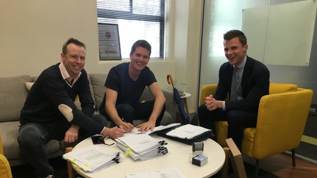 Documentation proved to be a herculean effort said SafetyCulture CEO Luke Anear (centre).