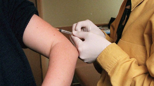 Measles vaccine.