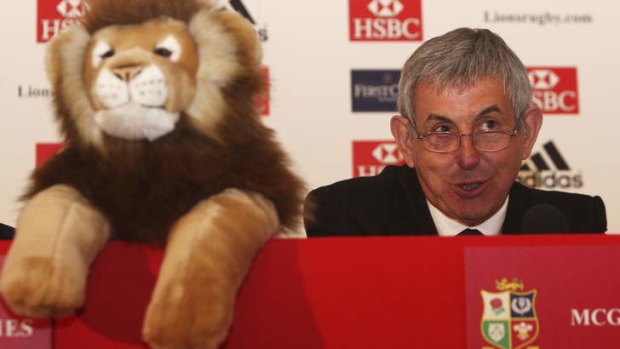 McGeechan at a Lions press conference in 2008.