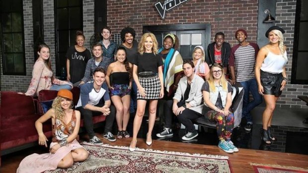 Kylie Minogue's team on <i>The Voice</i>.