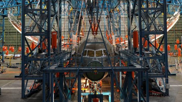 Stress tests ... the Dreamliner's wings are flexed upwards by 7.6 metres.