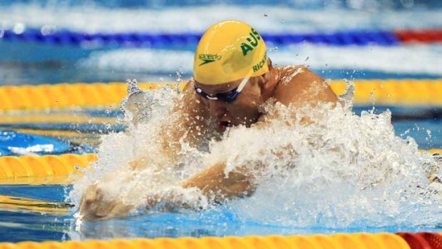 Form dip ... Australian breaststroke star Brenton Rickard struggled in Shanghai but is determined to put things right for London next year.