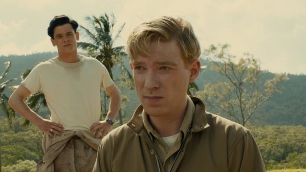 Harrowing tale: Phil (Domhnall Gleeson) and Louis Zamperini (Jack O'Connell) star in <i>Unbroken</i>.