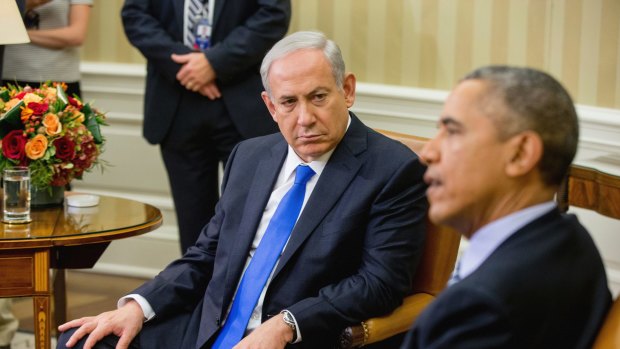  President Barack Obama and Israeli Prime Minister Benjamin Netanyahu. During his eight years in office, Obama had tried to kick-start direct talks over a "final status" accord.