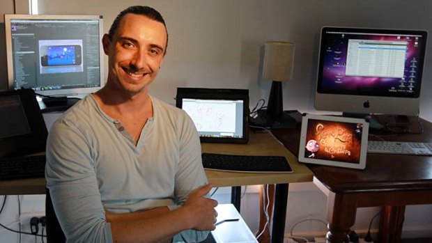 Wollongong animator Phil Jennings moved from Sydney to get early access to the NBN and now works from home.