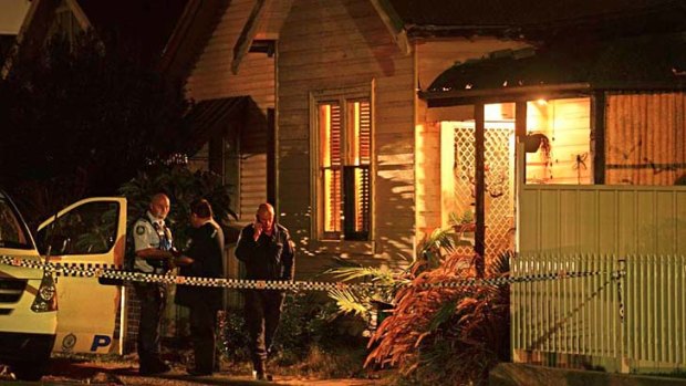 Mystery: police cordoned off the dead man's home.