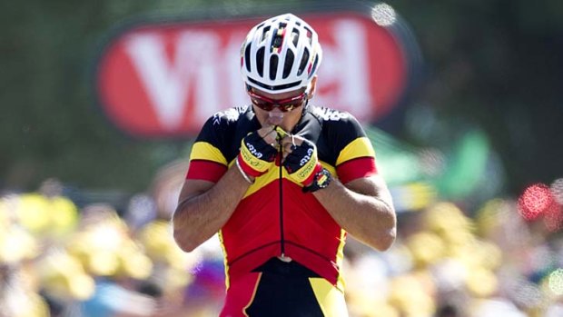 Philippe Gilbert of Belgium lived up to his pre-race promise to win the first stage.