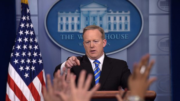 White House Press Secretary Sean Spicer wrongly claimed that Donald Trump had attracted 'the largest audience to ever witness an inauguration'.