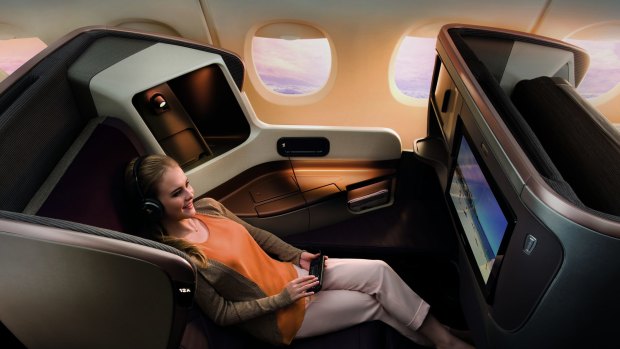 A steal: some lucky travellers will be able to enjoy business class perks at economy-class prices.