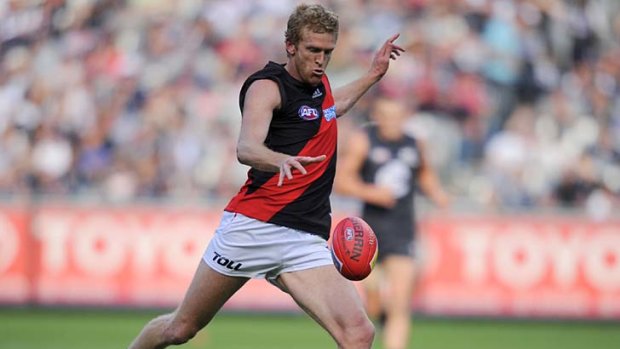 Action man: Dustin Fletcher running in for his one crucial goal.