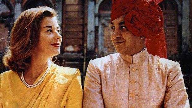 Lavish lives: Gina Narayan with her husband, the Maharajah of Cooch Behar.