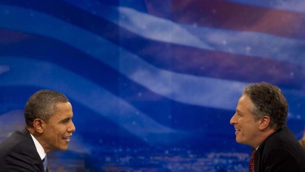 ''He's holding people accountable'' &#8230; Jon Stewart interviews the US President, Barack Obama.