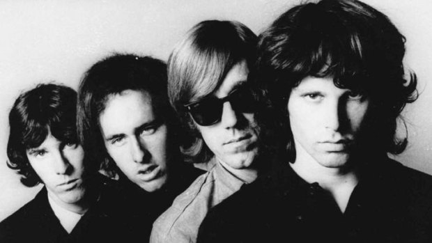 Awesome foursome ... the Doors (from left) John Densmore, Robbie Krieger, Ray Manzarek and Jim Morrison.