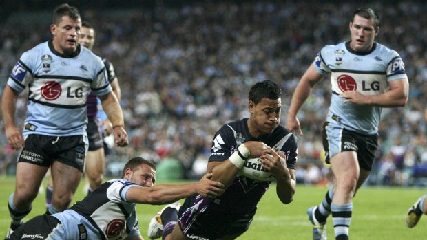 Try-time: Israel Folau scored in his first five games in 2007.