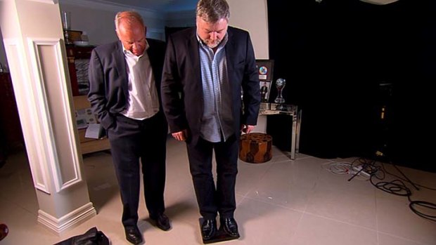 Weighing in ... Mike Willesee, left, and Kyle Sandilands.