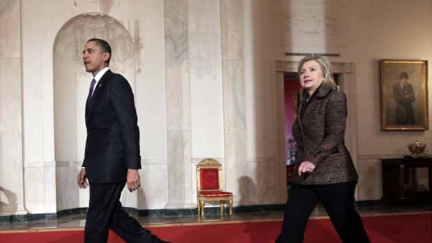 Rivals in the New Hampshire primary in 2008 ... Barack Obama and Hillary Clinton.