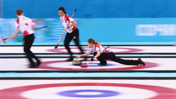 Big time: Action from the women's gold medal match between Sweden and Canada at the Sochi 2014 Winter Olympics.  