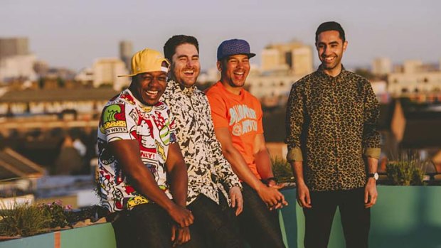 Great chemistry: Rudimental (from left), DJ Locksmith (Leon Rolle), Piers Agget, Kesi Dryden and Amir Amor.